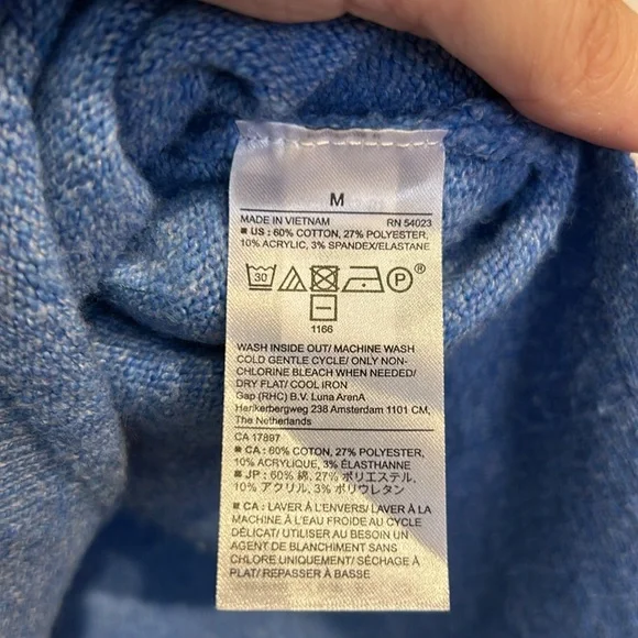 Banana Republic Blue Vneck Sweater - Picture 8 of 8